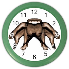 Fantasty Dark Alien Monster Wall Clock (color) by dflcprints