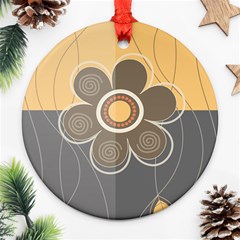 Floral Design Round Ornament