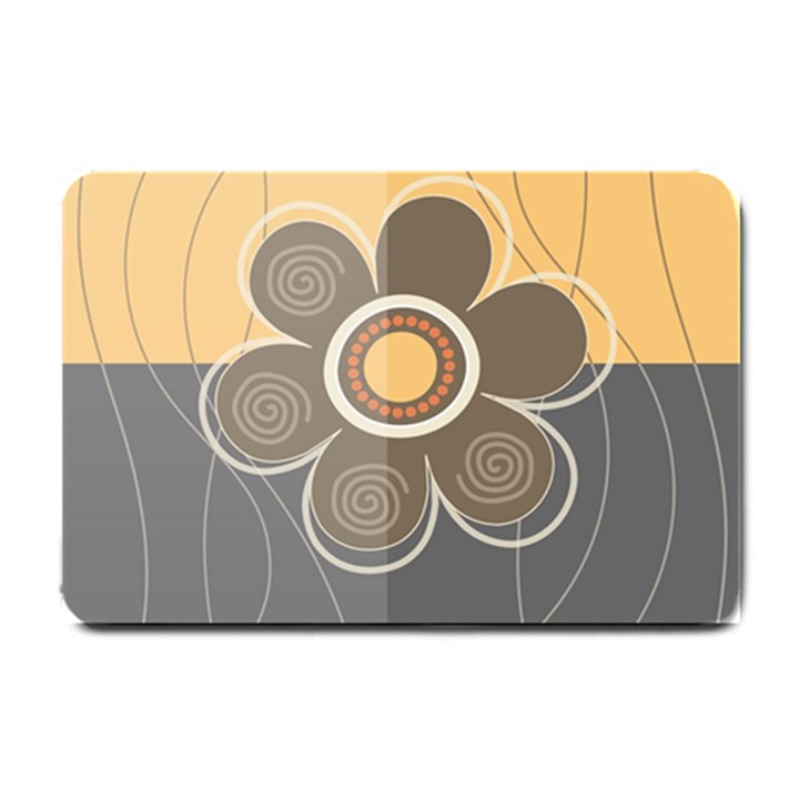 Floral Design Small Door Mat