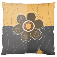 Floral Design Large Cushion Case (two Sided)  by EveStock