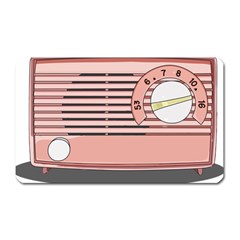 Pink Retro Radio Magnet (rectangular) by hoddynoddy