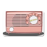 Pink Retro Radio Magnet (Rectangular) Front