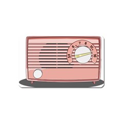 Pink Retro Radio Magnet (name Card) by hoddynoddy