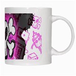 Cartoon Skull  White Coffee Mug Right