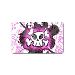 Cartoon Skull  Magnet (name Card)