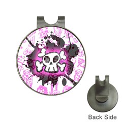 Cartoon Skull  Hat Clip With Golf Ball Marker