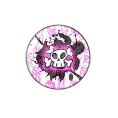 Cartoon Skull  Golf Ball Marker (for Hat Clip)