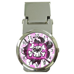 Cartoon Skull  Money Clip With Watch