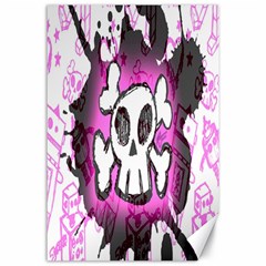 Cartoon Skull  Canvas 24  X 36  (unframed)