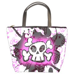 Cartoon Skull  Bucket Handbag