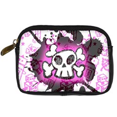 Cartoon Skull  Digital Camera Leather Case