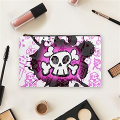 Cartoon Skull  Cosmetic Bag (medium)