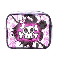 Cartoon Skull  Mini Travel Toiletry Bag (one Side)