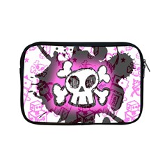 Cartoon Skull  Apple Ipad Mini Zippered Sleeve by ArtistRoseanneJones