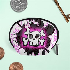 Cartoon Skull  Accessory Pouch (small) by ArtistRoseanneJones