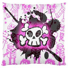 Cartoon Skull  Standard Flano Cushion Case (one Side)