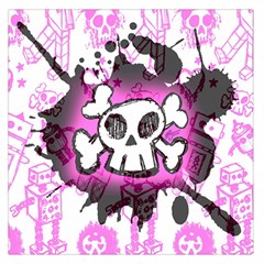 Cartoon Skull  Large Satin Scarf (square)