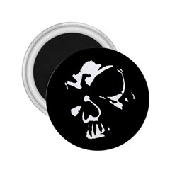 Gothic Skull 2 25  Button Magnet by ArtistRoseanneJones