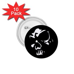 Gothic Skull 1 75  Button (10 Pack) by ArtistRoseanneJones