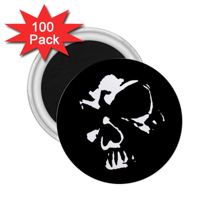 Gothic Skull 2.25  Button Magnet (100 pack)