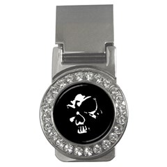 Gothic Skull Money Clip (cz) by ArtistRoseanneJones