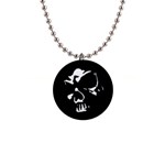 Gothic Skull Button Necklace Front