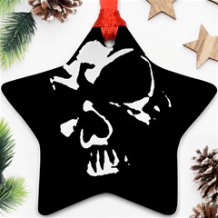 Gothic Skull Star Ornament (two Sides) by ArtistRoseanneJones