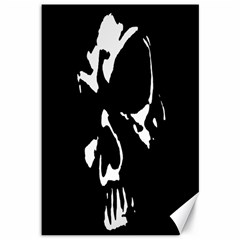 Gothic Skull Canvas 12  X 18  (unframed) by ArtistRoseanneJones