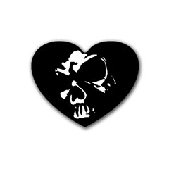 Gothic Skull Drink Coasters (heart)