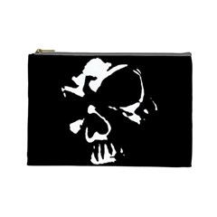 Gothic Skull Cosmetic Bag (large) by ArtistRoseanneJones