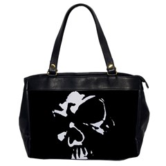 Gothic Skull Oversize Office Handbag (one Side) by ArtistRoseanneJones