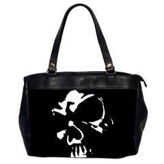 Gothic Skull Oversize Office Handbag (two Sides)