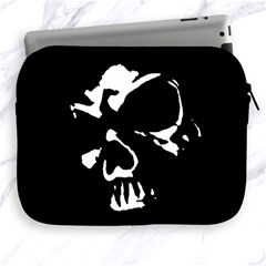 Gothic Skull Apple Ipad Zippered Sleeve by ArtistRoseanneJones