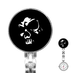 Gothic Skull Stainless Steel Nurses Watch