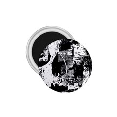 Grunge Skull 1 75  Button Magnet