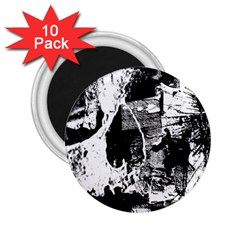 Grunge Skull 2 25  Button Magnet (10 Pack)