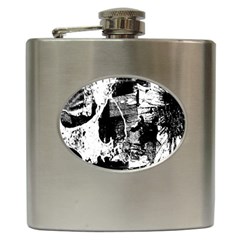 Grunge Skull Hip Flask