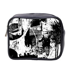 Grunge Skull Mini Travel Toiletry Bag (two Sides)