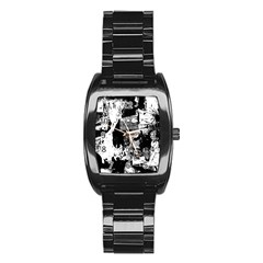 Grunge Skull Stainless Steel Barrel Watch