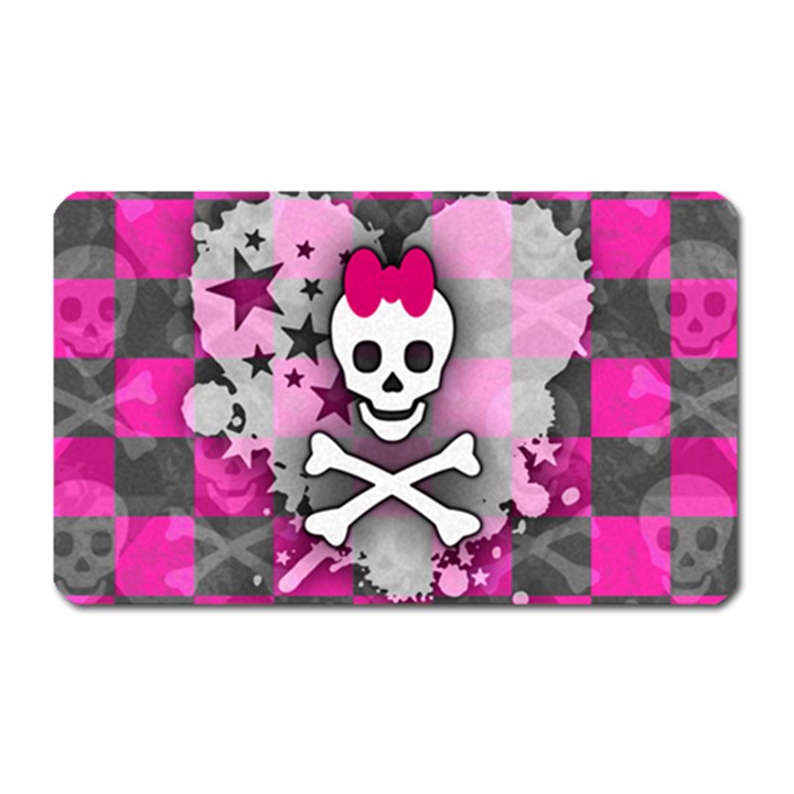 Princess Skull Heart Magnet (Rectangular)