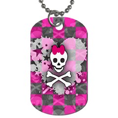 Princess Skull Heart Dog Tag (one Sided)