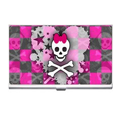 Princess Skull Heart Business Card Holder