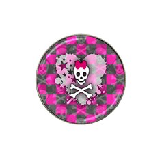 Princess Skull Heart Golf Ball Marker (for Hat Clip)