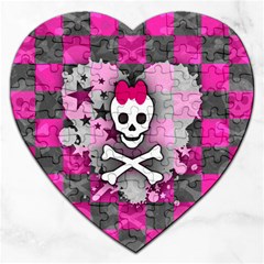 Princess Skull Heart Jigsaw Puzzle (heart)