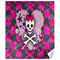 Princess Skull Heart Canvas 20  X 24  (unframed) by ArtistRoseanneJones