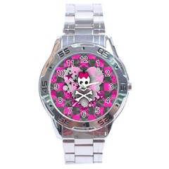 Princess Skull Heart Stainless Steel Watch