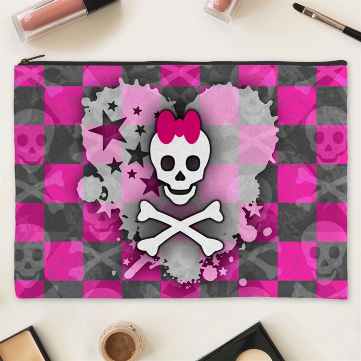 Princess Skull Heart Cosmetic Bag (XXXL)