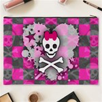 Princess Skull Heart Cosmetic Bag (XXXL) Back