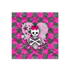 Princess Skull Heart Satin Bandana Scarf