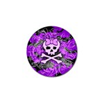 Purple Girly Skull Golf Ball Marker 4 Pack Front